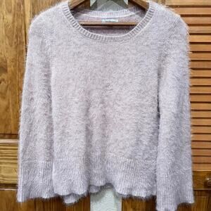 Calvin Klein fuzzy oversize pink sweater